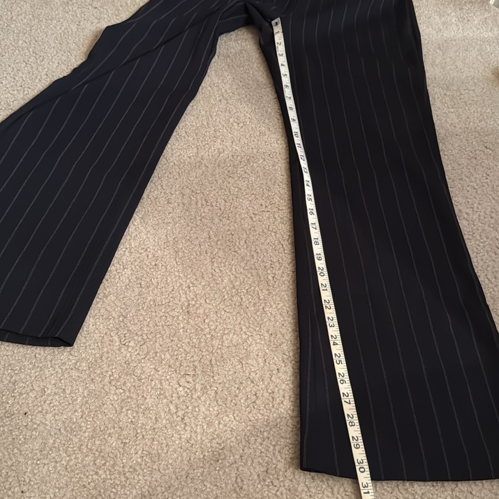 WOMEN - Black Stripe Trousers - Size 6 - Picture 11 of 12